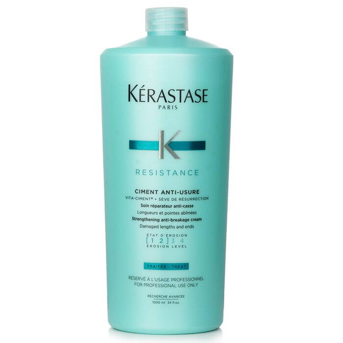 Kerastase Resistance Ciment Anti-Usure Strengthening Anti-Breakage Cream - Rinse Out (For Damaged Lengths & Ends) 1000ml