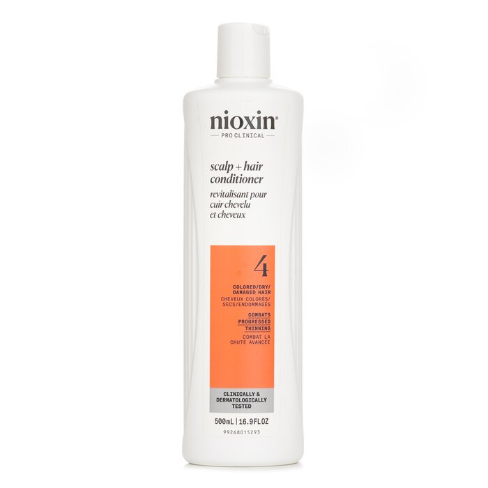Nioxin Density System 4 Scalp + Hair Conditioner (Colored Hair, Progressed Thinning, Color Safe) 500ml