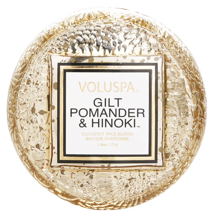 Voluspa Macaron Candle - Gilt Pomander & Hinoki 51g