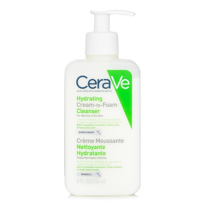 CeraVe Hydrating Cream-To-Foam Cleanser 236ml