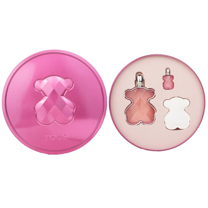 Tous Love Me The Silver Set: Eau De Parfum Spray 90ml + 4.5ml + Perfumable Ceramic 3pcs