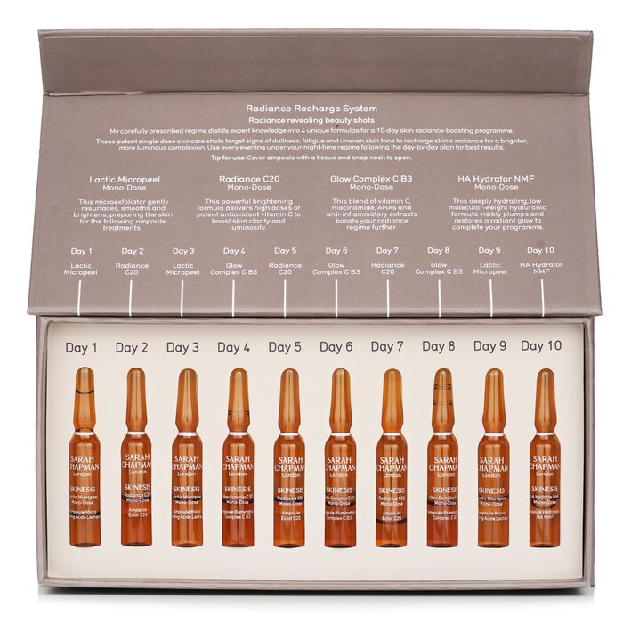 Sarah Chapman Skinesis Radiance Recharge System 10x1ml