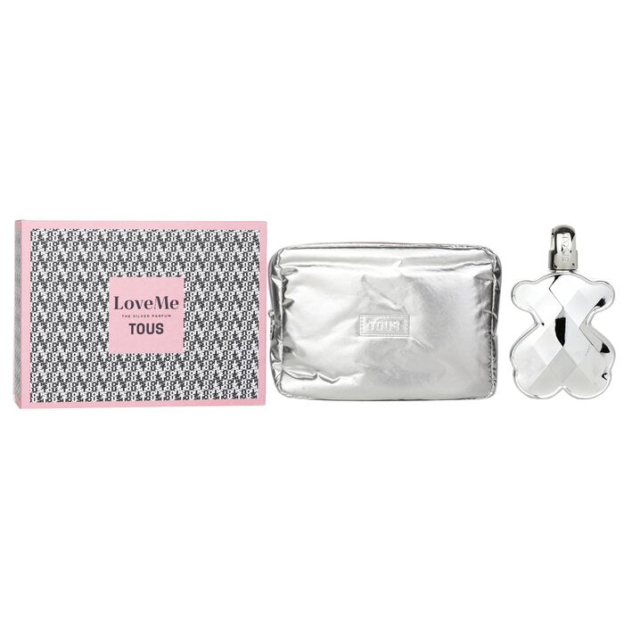 Tous Love Me The Silver Parfum Coffert: Eau De Perfum 90ml + Bag 2pcs