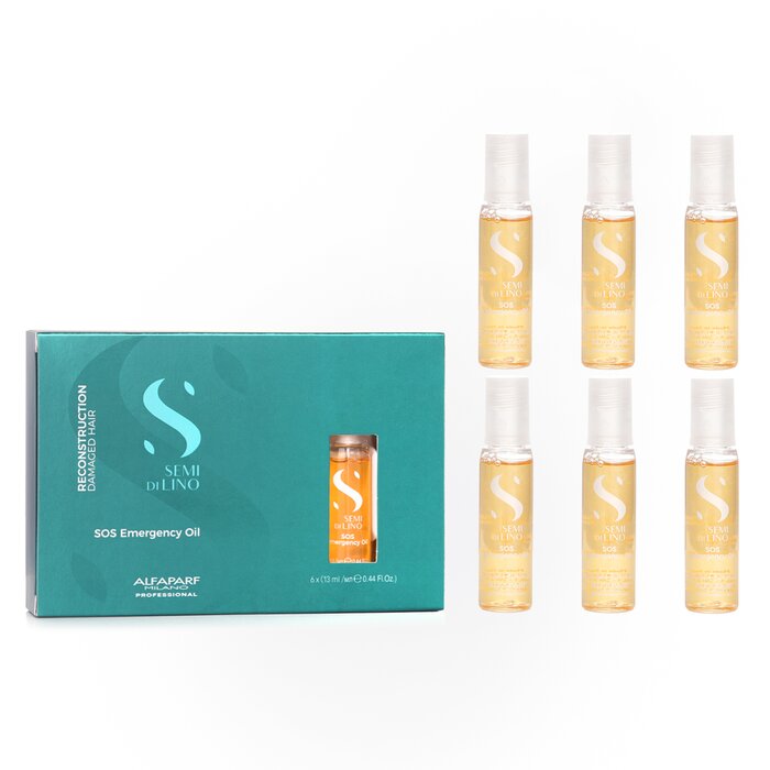 AlfaParf Semi Di Lino Reconstruction SOS Emergency Oil 6x13ml