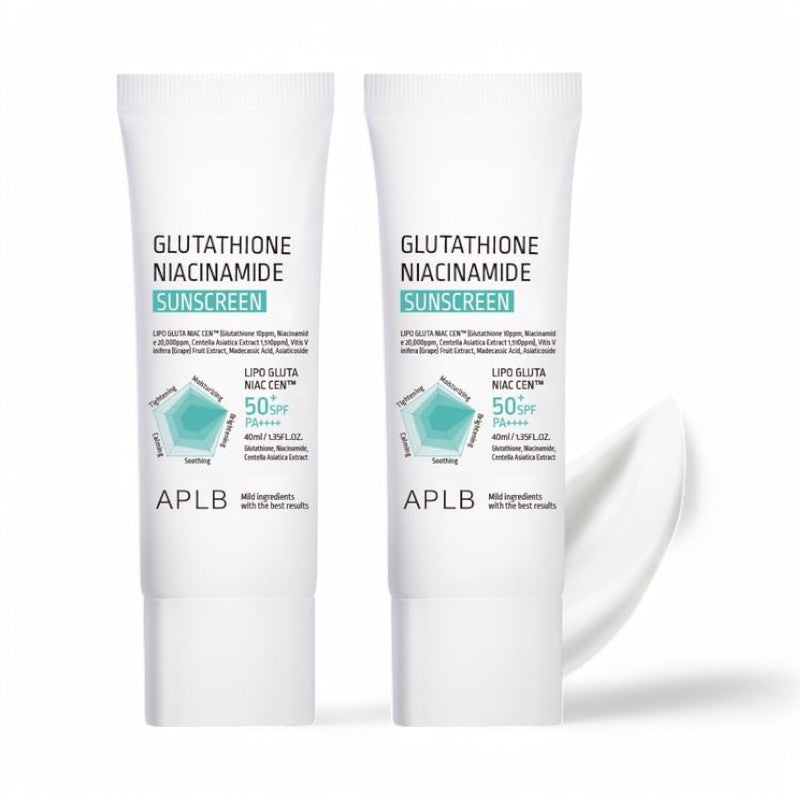 APLB Glutathione Niacinamide Sunscreen Set 2 pcs