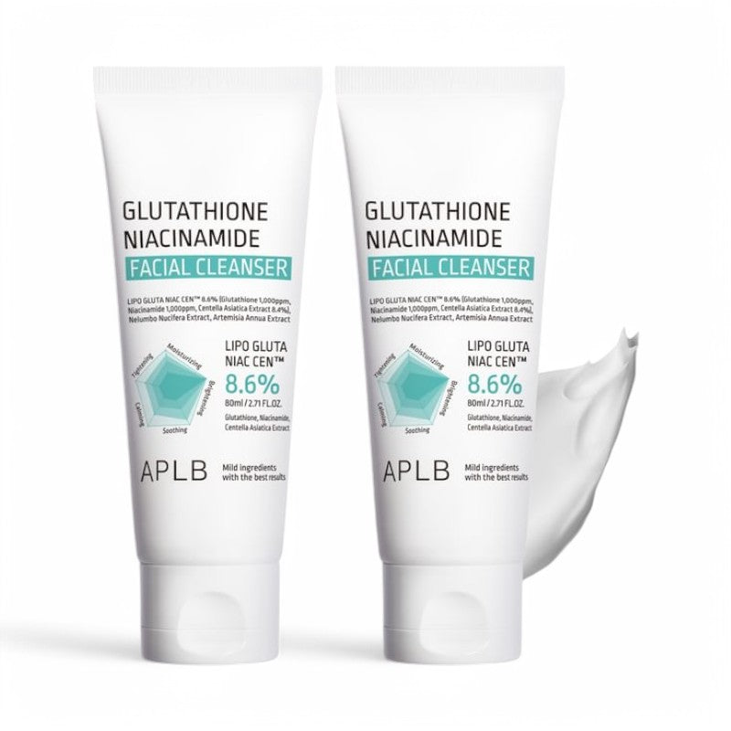 APLB Glutathione Niacinamide Facial Cleanser Set 2 pcs