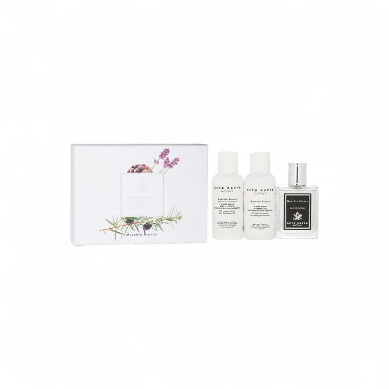 Acca Kappa White Moss Coffret : Eau De Parfum Spray 50ml/1.7oz + Bath & Shower Gel 100ml/3.3oz + Body Lotion 100ml/3.3oz 028261 3pcs
