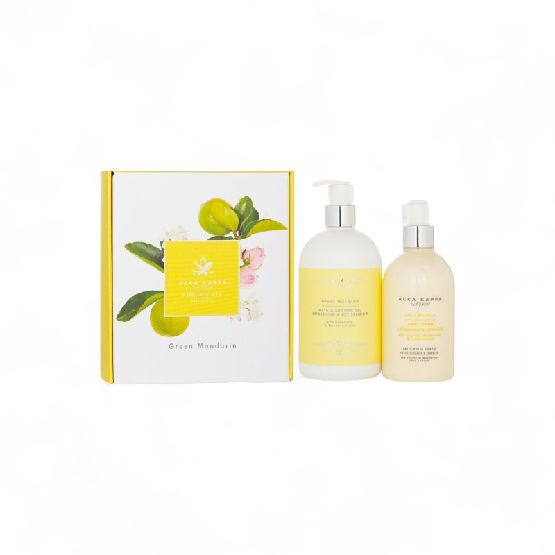 Acca Kappa Green Mandarin Body Care Gift Set: Shower Gel 500ml + Body Lotion 300ml 403532 2pcs