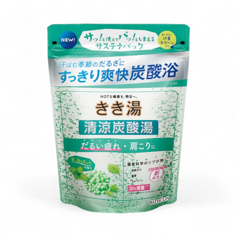 BATHCLIN Kikiyu Carbonated Water Bath Salt Refreshing Mint - 360g