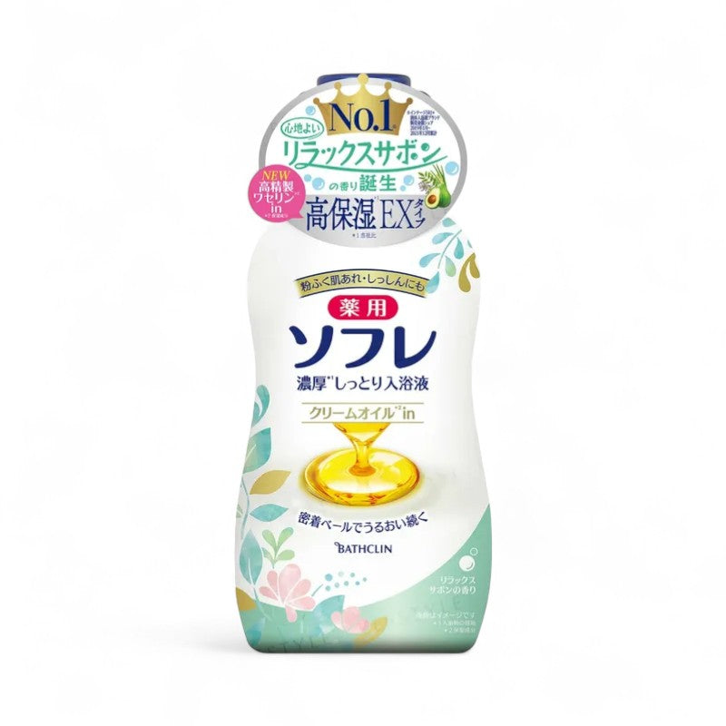 BATHCLIN Medicinal Sofre Rich and Moist Bath Liquid Relaxing Soap - 480ml