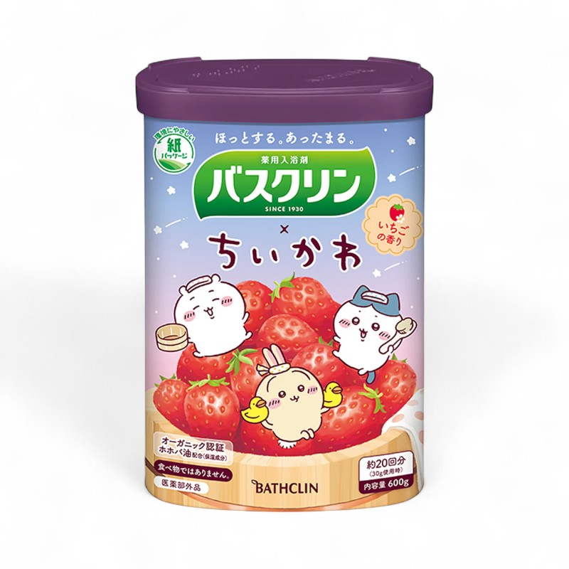 BATHCLIN Chiikawa Strawberry Bath Salt 600g