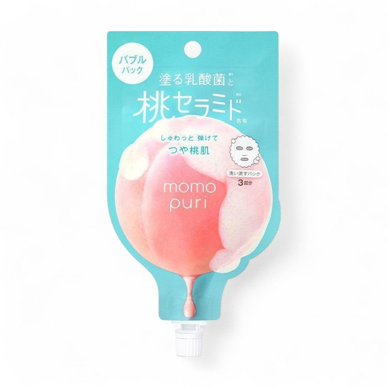 BCL Momo Puri Peach Fresh Bubble Rinse Mask 20g