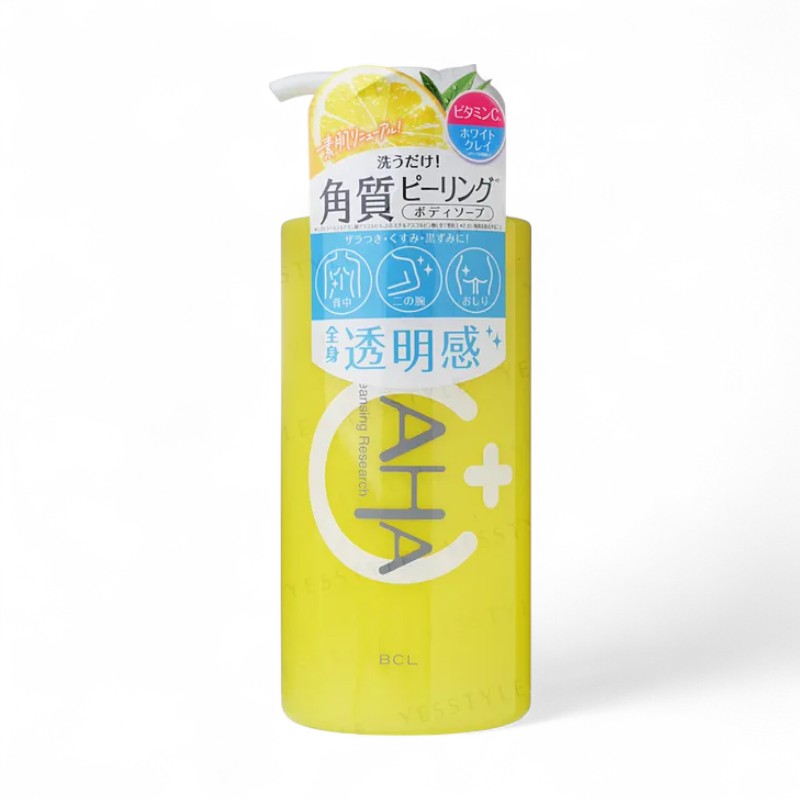 BCL AHA Cleansing Research Body Peel Soap C Fresh Citrus 400ml Refill