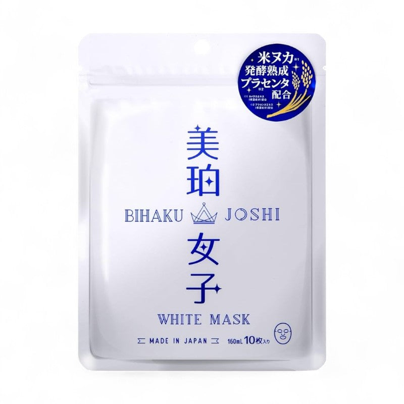 BIHAKU JOSHI White Mask 10 pcs