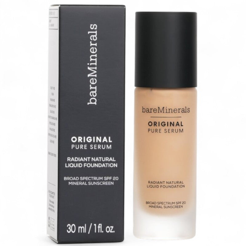 BareMinerals Original Pure Serum Radiant Natural Liquid Foundation Mineral SPF 20 -