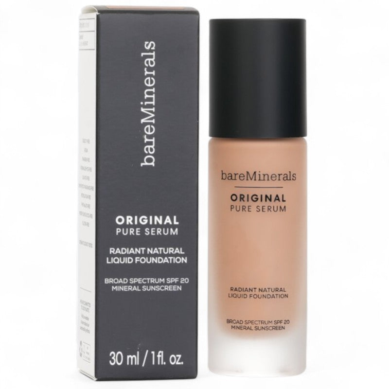 BareMinerals Original Pure Serum Radiant Natural Liquid Foundation Mineral SPF 20 -