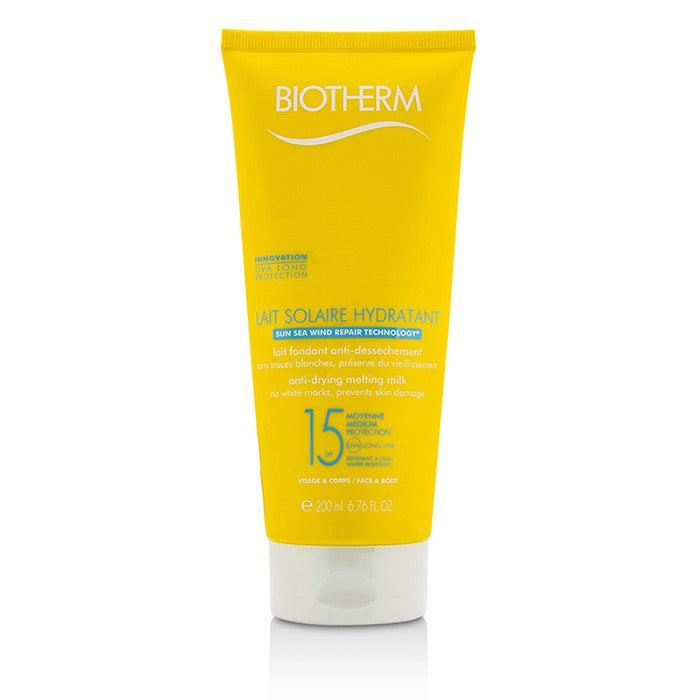 Biotherm Lait Solaire Hydratant Anti-Drying Melting Milk SPF 15 - For Face & Body 73621/1856686 200ml/6.76ml