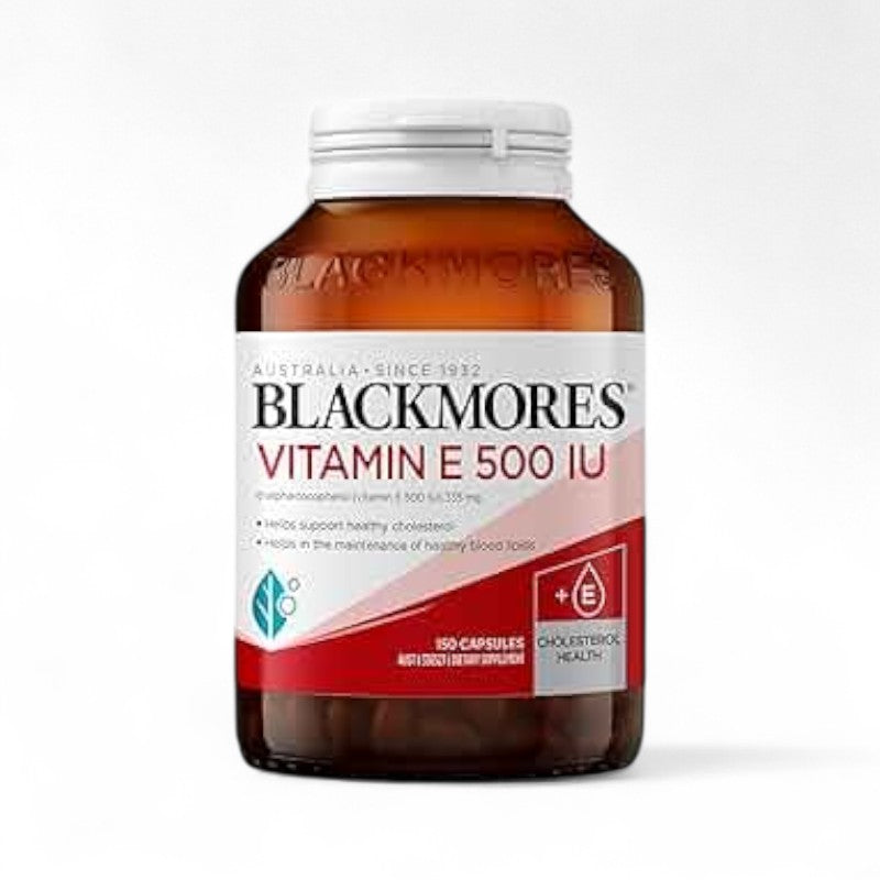 Blackmores NATURAL VITAMIN E 500IU 150 CAPSULES 澳洲 Blackmores 澳佳寶維生素E500IU 150粒 (新包裝) UPC 9300807205211 pc