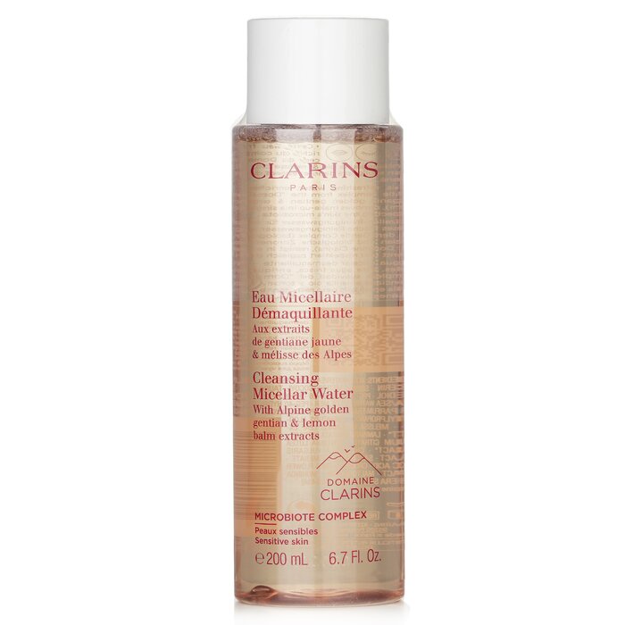 Clarins Cleansing Micellar Water with Alpine Golden Gentian & Lemon Balm Extracts - Sensitive Skin 200ml/6.7oz (Parallel Import)