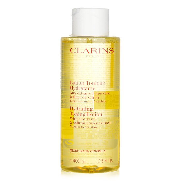 Clarins Hydrating Toning Lotion with Aloe Vera & Saffron Flower Extracts - Normal to Dry Skin 400ml/13.5oz (Parallel Import)