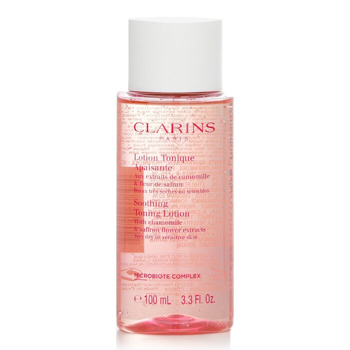 Clarins Soothing Toning Lotion with Chamomile & Saffron Flower Extracts - Very Dry or Sensitive Skin 100ml/3.3oz (Parallel Import)
