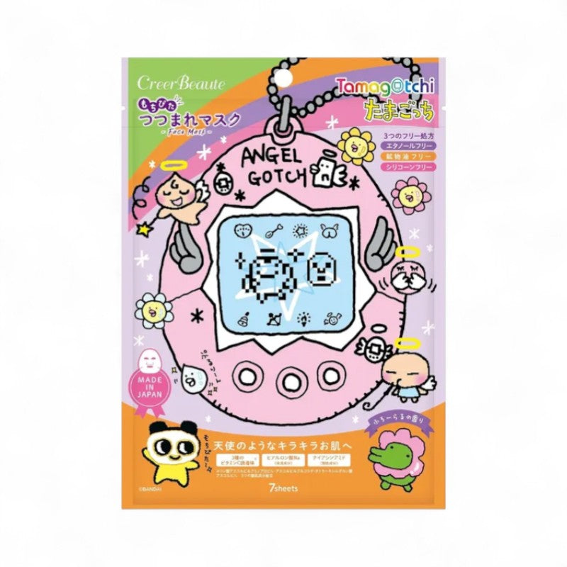 Creer Beaute Tamagotchi Mochi Pita Wrapped Mask Floral - 7 pcs