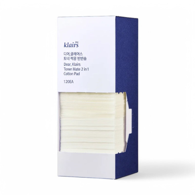 Dear, Klairs Toner Mate 2 in 1 Cotton Pad 120  pcs