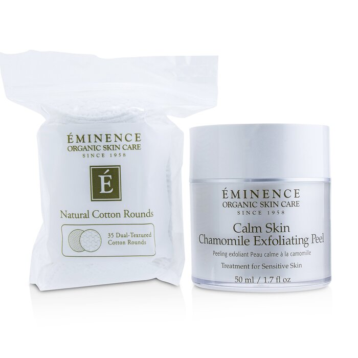 Eminence Calm Skin Chamomile Exfoliating Peel (with 35 Dual-Textured Cotton Rounds) 919EPCLM 50ml /1.7oz