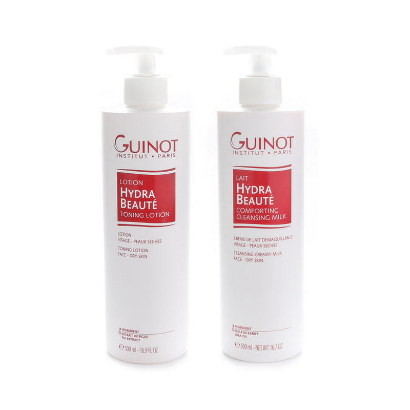 🛍️Big Save🌟Guinot Cleansing Milk (Dry Skin) 500ml & Toning Lotion (Dry Skin) 500ml