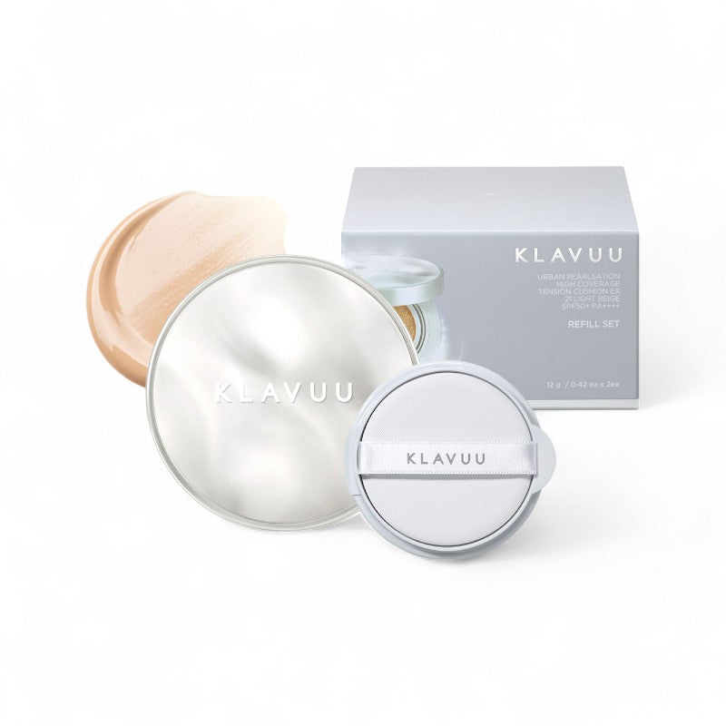 KLAVUU Urban Pearlsation High Coverage Tension Cushion EX Refill Set - 2 Colors