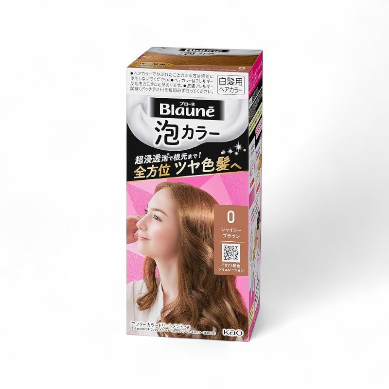 Kao Blaune Foam Hair Color 0 Shiny Brown