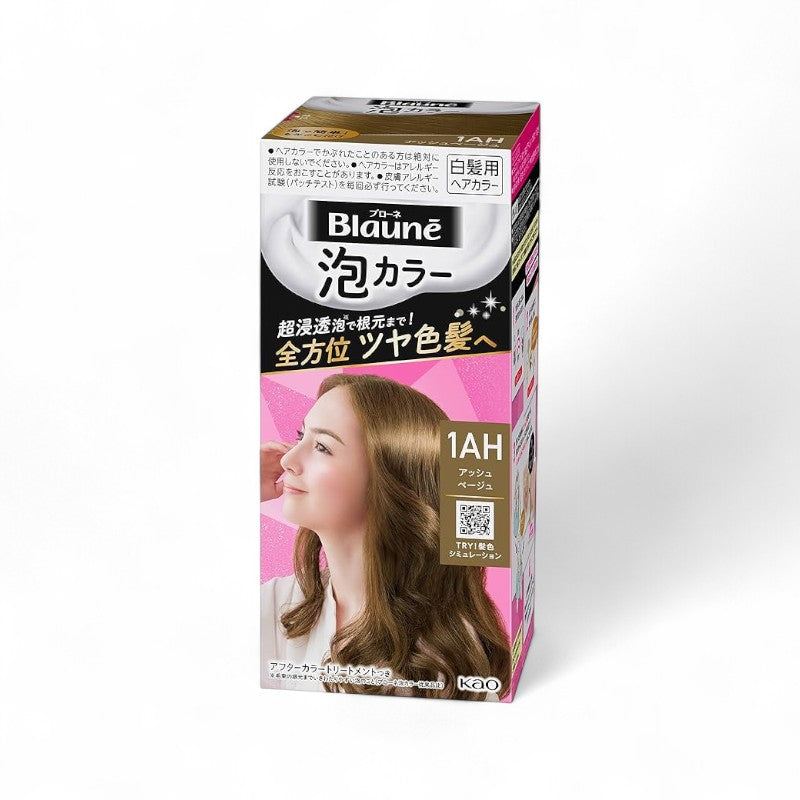 Kao Blaune Foam Hair Color 1AH Ash Beige