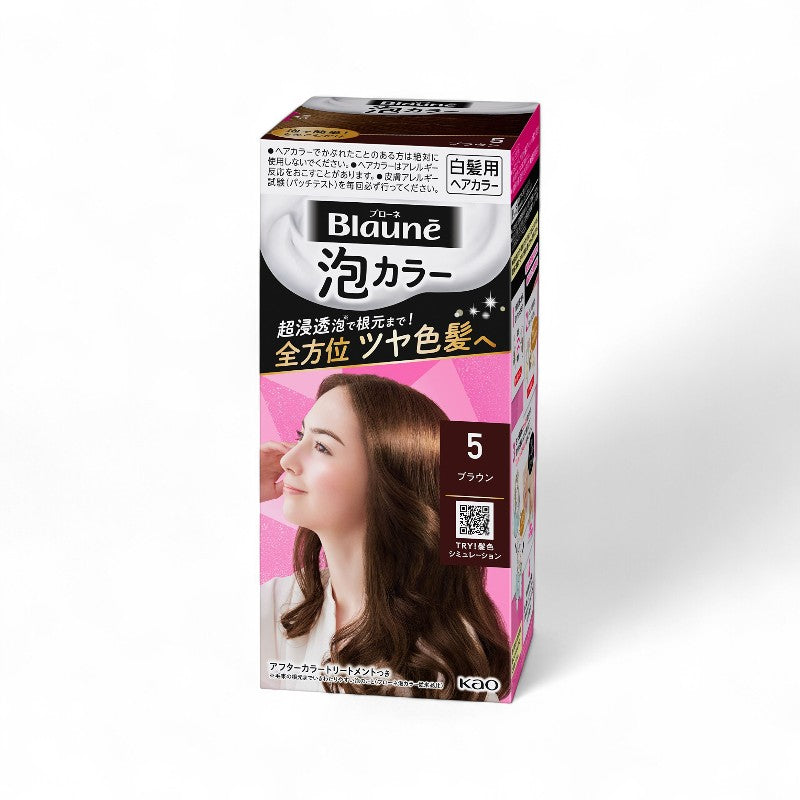 Kao Blaune Foam Hair Color 5 Brown