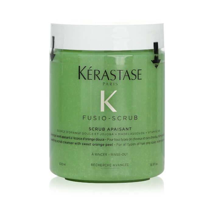 Kerastase Fusio-Scrub Scrub Apaisant Soothing Scrub Cleanser with Sweet Orange Peel (For All Types of Hair and Scalp) 500ml / 16.9oz