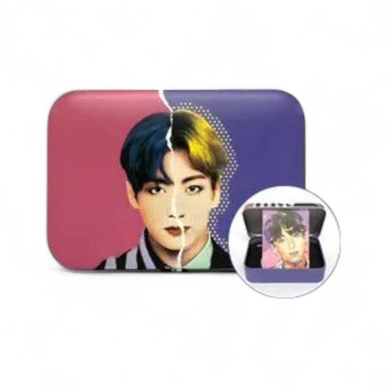 MTPR BTS Jung Kook Face Illustration Contact Lens Case 1 pc
