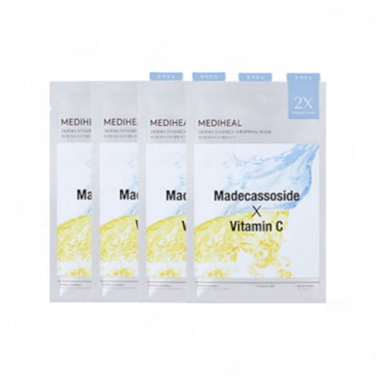 Mediheal Derma Synergy Wrapping Mask Madecassoside X Vitamin C - Toning Care 4 pcs