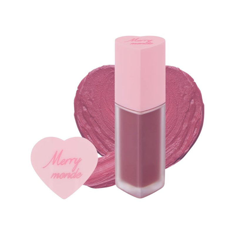 Merry monde 櫻桃心超顯色唇釉-6色 Mauve Cherry