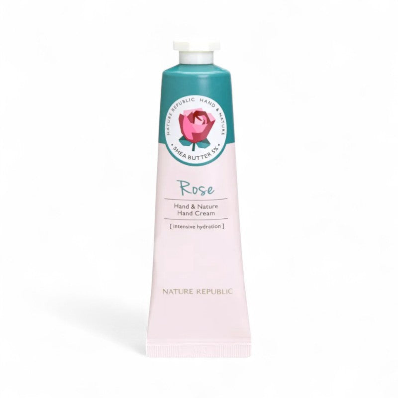 NATURE REPUBLIC Hand & Nature Hand Cream - 23 Types New Package - Rose