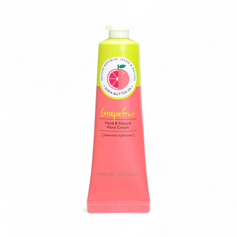 NATURE REPUBLIC Hand & Nature Hand Cream - 23 Types New Package - Grapefruit