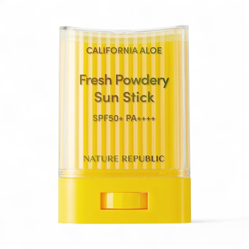 NATURE REPUBLIC California Aloe Fresh Powdery Sun Stick Renewal Renewal Version - 24g