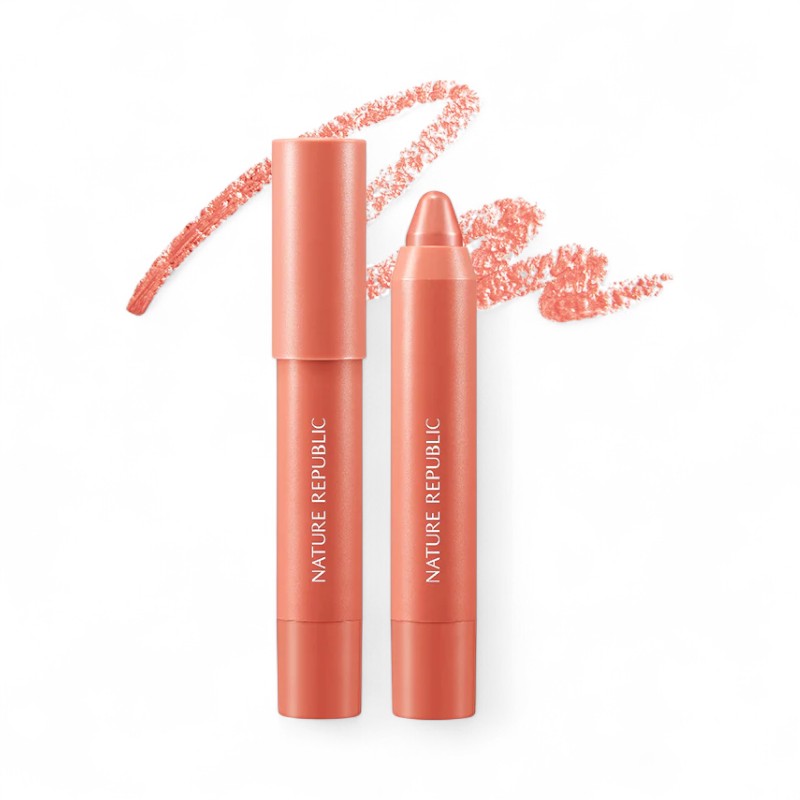 NATURE REPUBLIC By Flower Eco Crayon Lip Velvet - 5 Colors