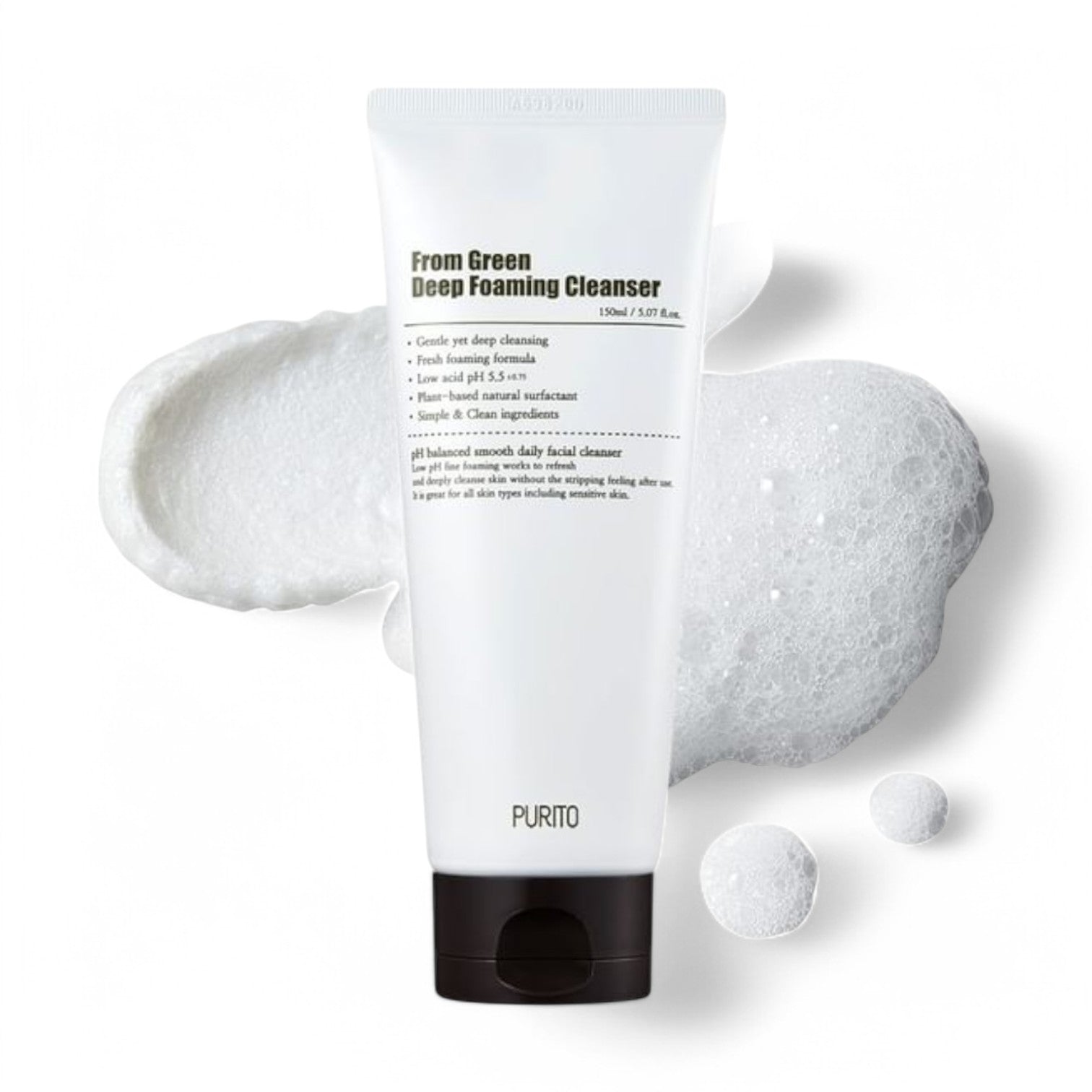 Purito SEOUL From Green Deep Foaming Cleanser New Version: 150ml