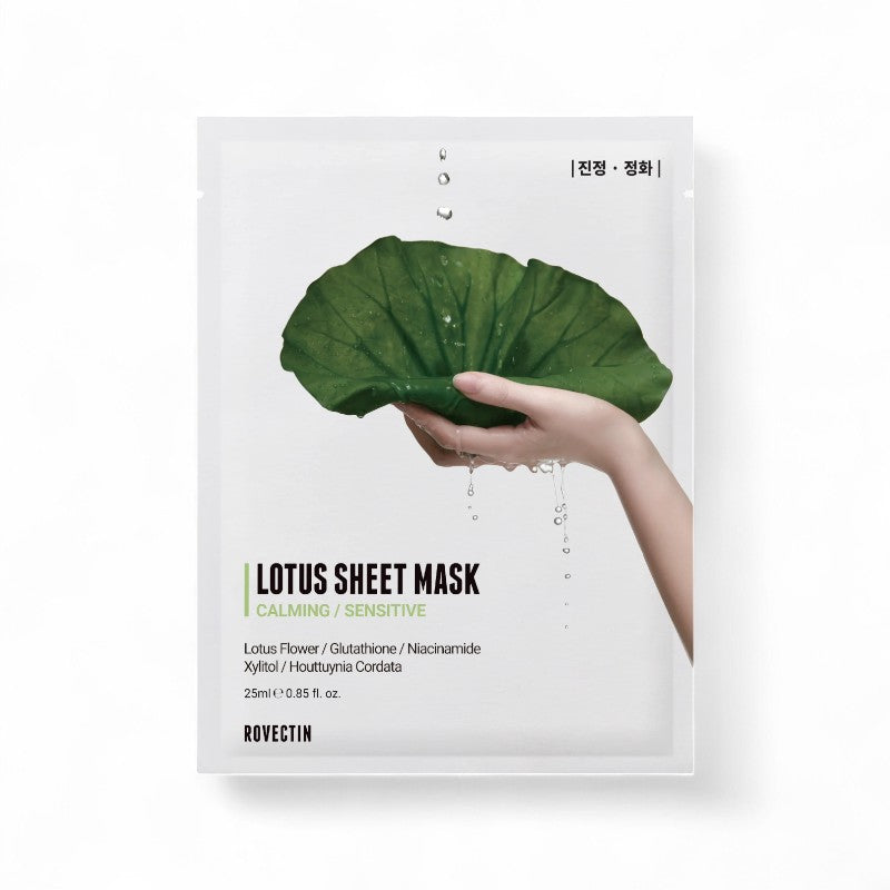 ROVECTIN Clean Lotus Water Calming Sheet Mask 25ml x 1 pc