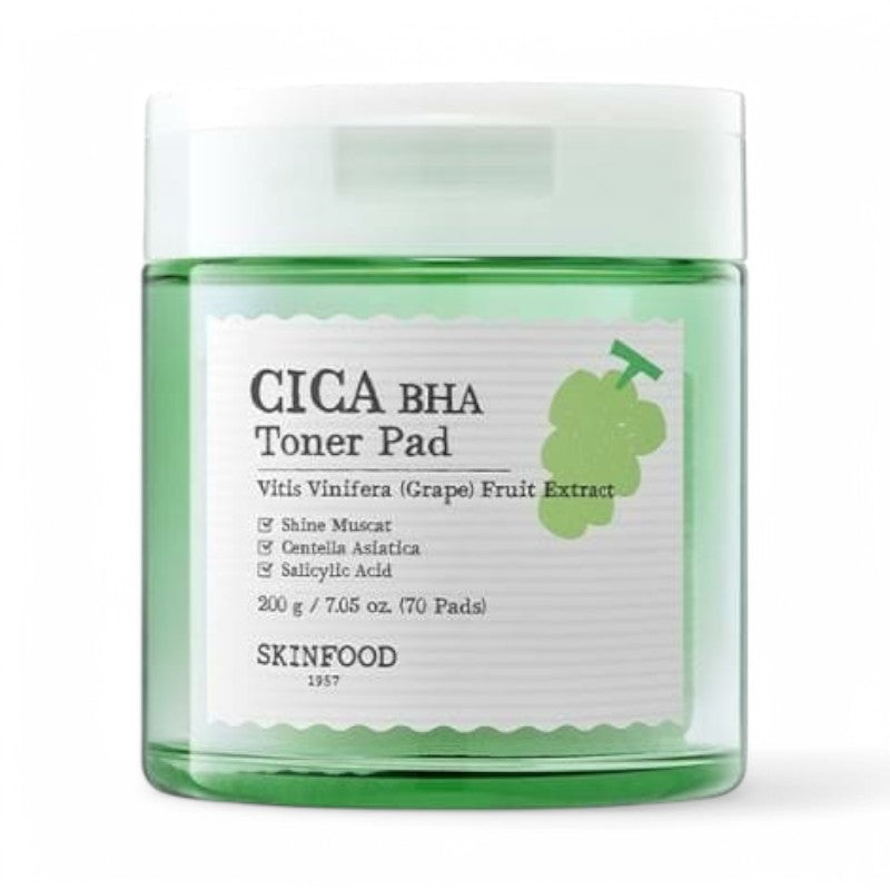 SKINFOOD Shine Muscat Cica BHA Toner Pad 70 pads