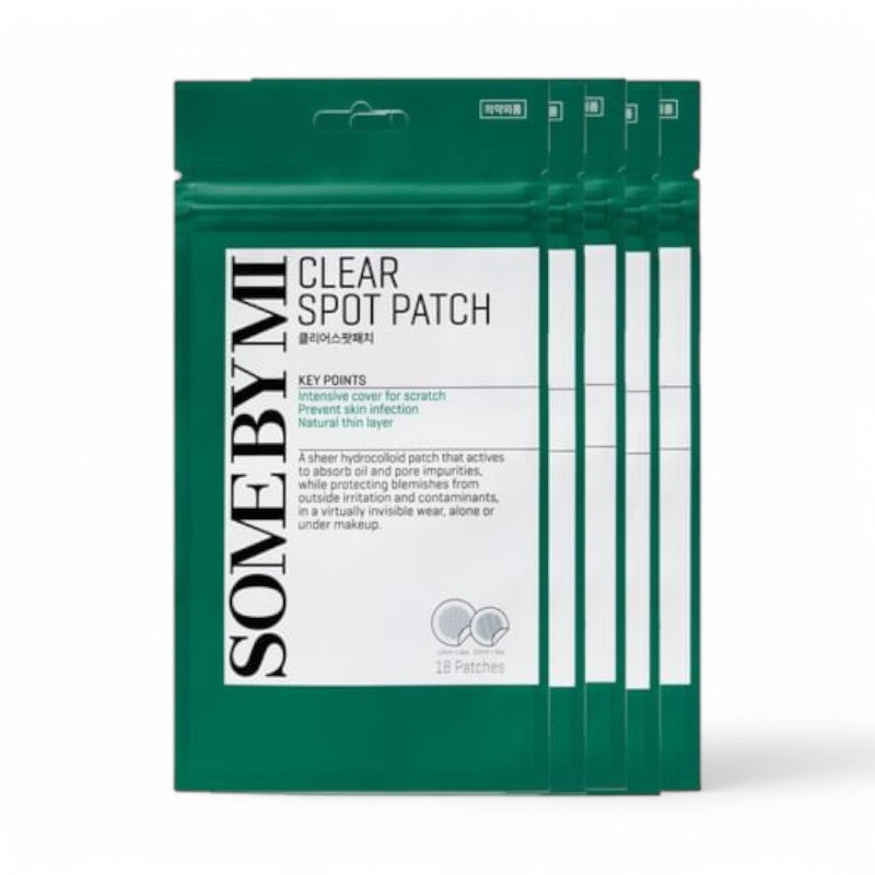 SOME BY MI 30 Days Miracle Clear Spot Patch Bundle Set 2023 Version - 18 patches x 5 pcs