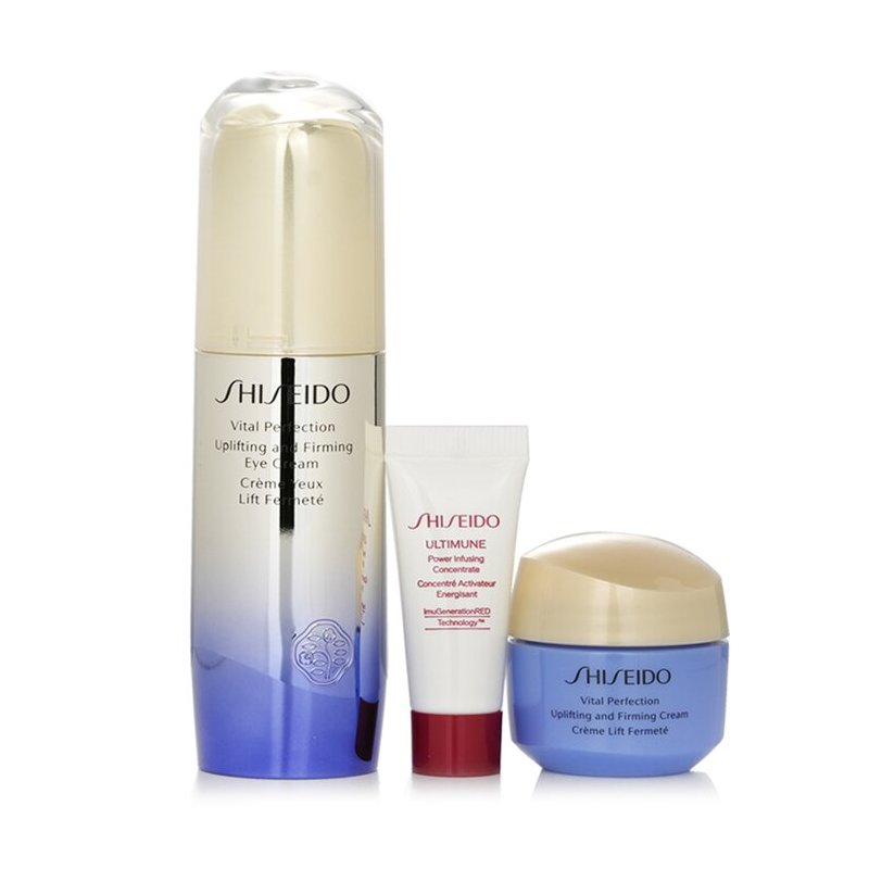 SHISEIDO Lifting & Firming Program For Eyes Set: Vital Eye Cream 15ml+ Ultimune Concentrate 5ml  + Vital Cream 15ml  069223 3pcs