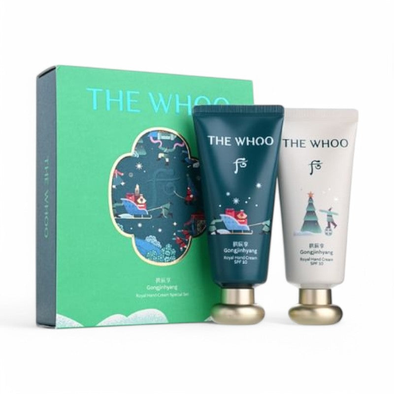 THE WHOO Gongjinhyang Royal Hand Cream Special Set 2024 Holiday Edition 2 pcs