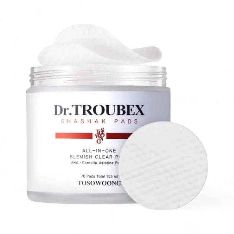TOSOWOONG Dr. Troubex Blemish Pads 70pcs 155ml