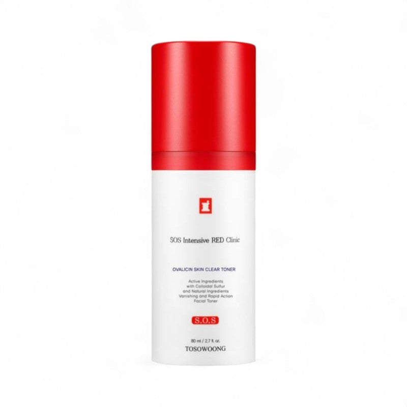 TOSOWOONG SOS Intensive Red Clinic Ovalicin Skin Clear Toner 80ml