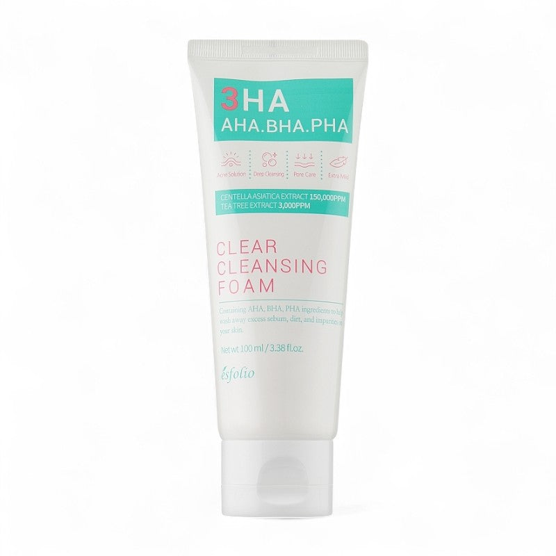 esfolio 3HA Clear Cica Mildly Acidic Cleansing Foam 100g
